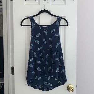 Hollister Blue sleeveless shirt